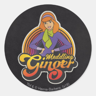 Sticker Rond Scooby-Doo | Daphné "Gingembre de méditation"