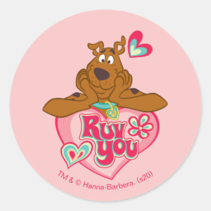 Sticker Rond Scooby-Doo - Ruv You