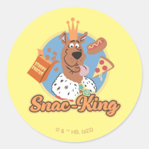 Sticker Rond Scooby-Doo Snac-King