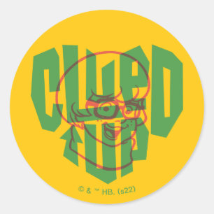 Sticker Rond Scooby-Doo   Velma Cluted Up