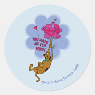 Sticker Rond Scooby-Doo - Vous Me Faites Voler Haut