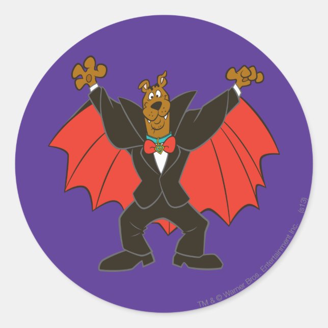 Sticker Rond Scooby Dracula (Devant)