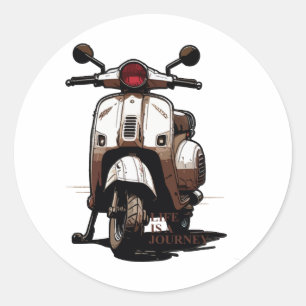 Sticker Rond Scooter