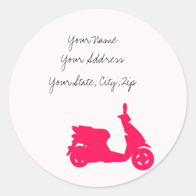 Sticker Rond Scooty (Devant)