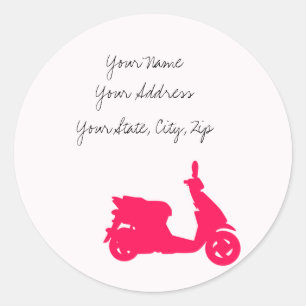 Sticker Rond Scooty