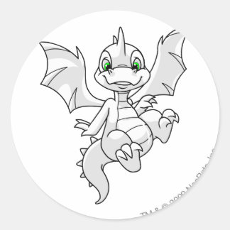 Sticker Rond Scorchio blanc