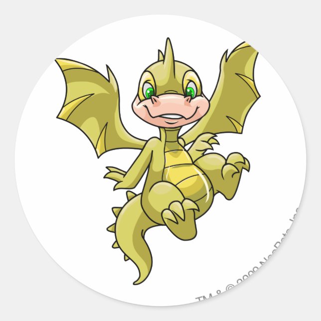 Sticker Rond Scorchio jaune (Devant)