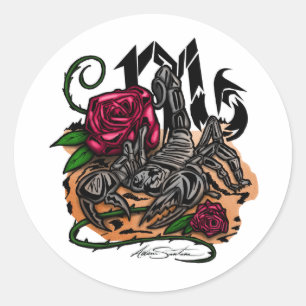 Sticker Rond Scorpio - Zodiac