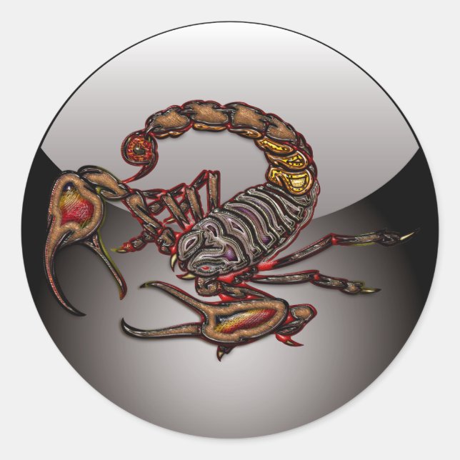 Sticker Rond Scorpion (Devant)