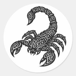 Sticker Rond Scorpion Sigil du Scorpion — Encre Mythique du Zod