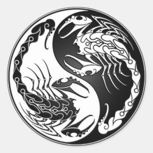 Sticker Rond Scorpions Yin Yang