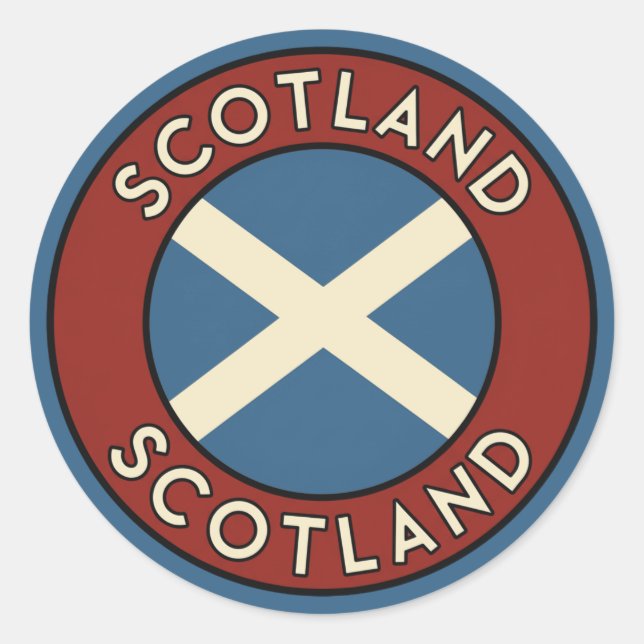 Sticker Rond Scotland (Devant)