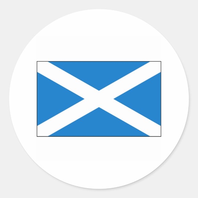 Sticker Rond Scotland FLAG International (Devant)