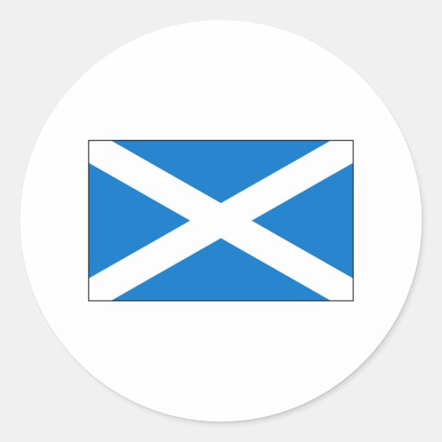 Sticker Rond Scotland FLAG International (Devant)