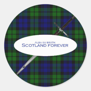 Sticker Rond Scotland Forever Alba gu bràth