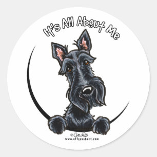 Sticker Rond Scottie noir IAAM