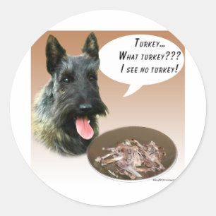 Sticker Rond Scottish Terrier Turquie