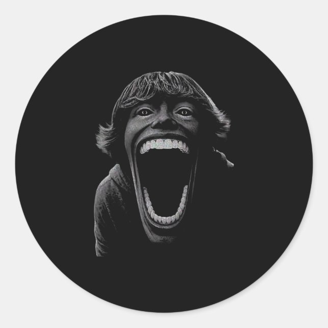 Sticker Rond Scp 67 Six Seven 6 7 Création de Mème 6 7  (Devant)