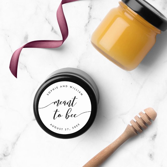 Sticker Rond Script de détente signifiant pour le mariage d'abe (Créateur téléchargé)