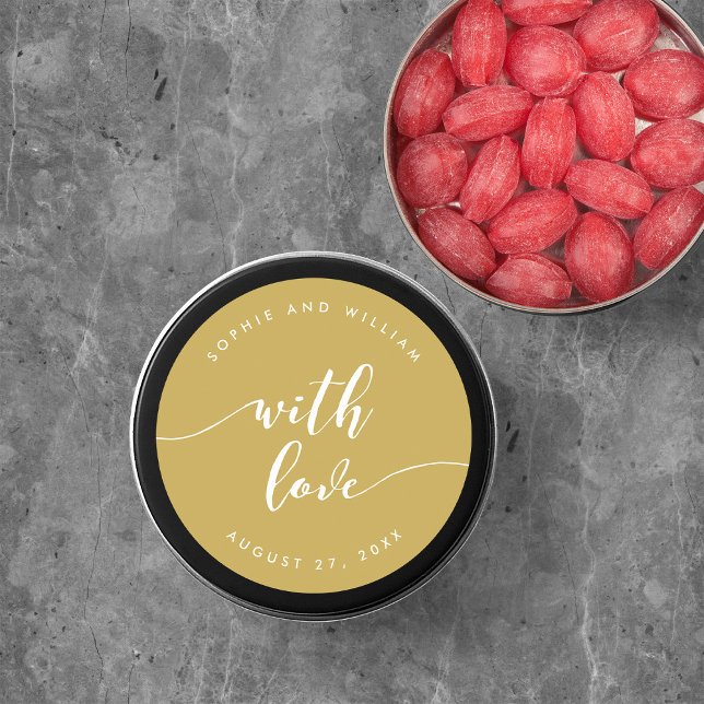 Sticker Rond Script De Relax Avec Mariage De Couleur Amoureux M (Créateur téléchargé)