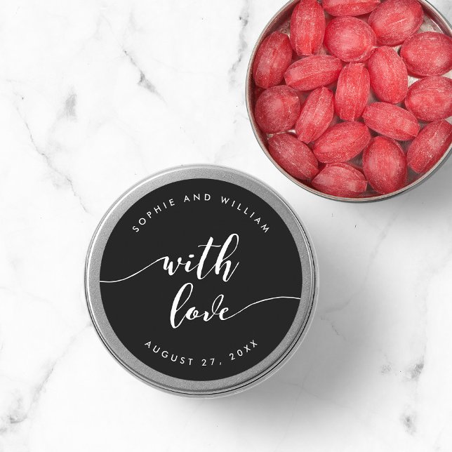 Sticker Rond Script De Relax Avec Mariage De Couleur Amoureux M (Créateur téléchargé)