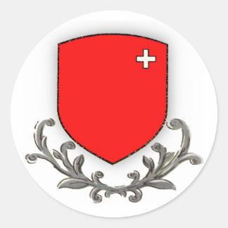 Sticker Rond Scroll Schwyz