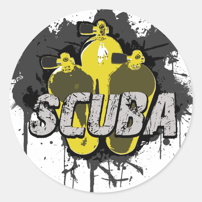 Sticker Rond Scuba (Devant)