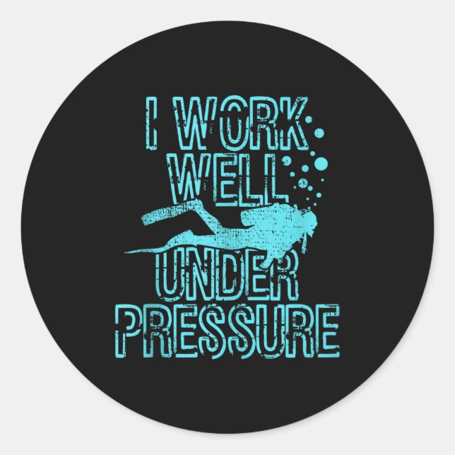 Sticker Rond Scuba Diving - Funny Scuba Diver Gift Tank Top  (Devant)