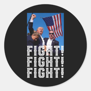 Sticker Rond Se battre