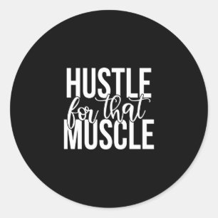 Sticker Rond se battre pour ce muscle