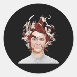 Sticker Rond Se dresser contre l'autocollant de haine de Nick F