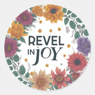 Sticker Rond se réjouir de l'autocollant en si cool