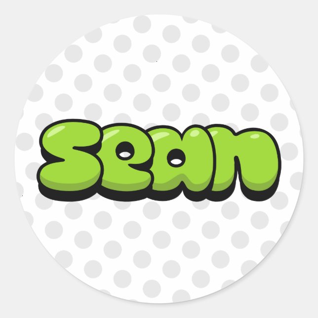 Sticker Rond Sean (Devant)