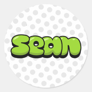 Sticker Rond Sean