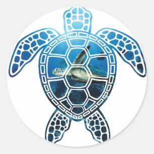 Sticker Rond seaturtle-2