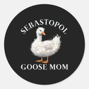 Sticker Rond Sebastopol Goose Maman