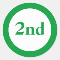 Second Place Award Green