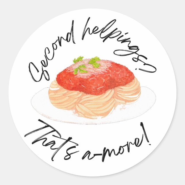 Sticker Rond Seconde portions (Devant)