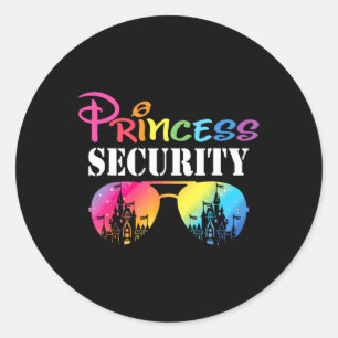 Sticker Rond Sécurité Maman papa Famille Anniversaire Halloween