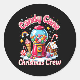 Sticker Rond Sécurité Sucre de canne Candyland Maison d'équipag