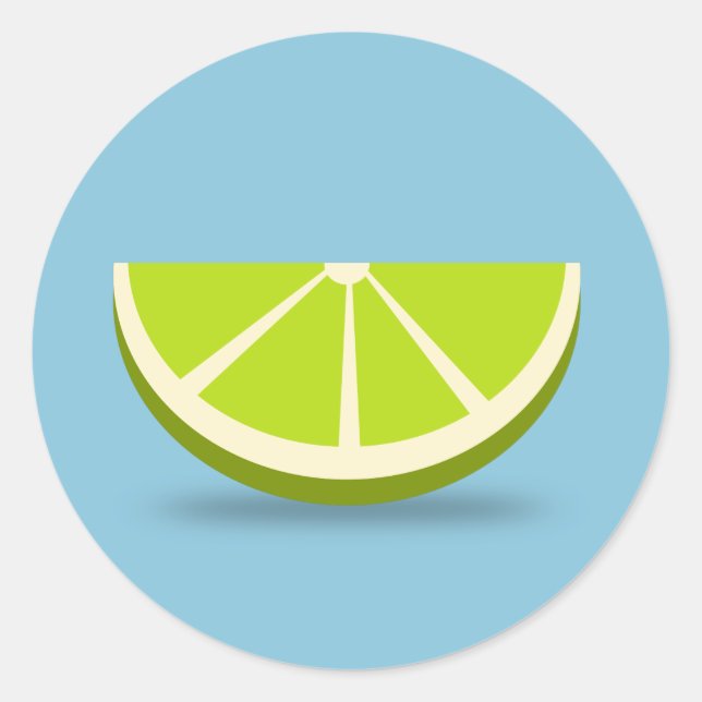 Sticker Rond Segment de chaux (Devant)