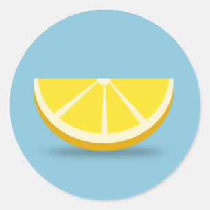 Sticker Rond Segment de citron
