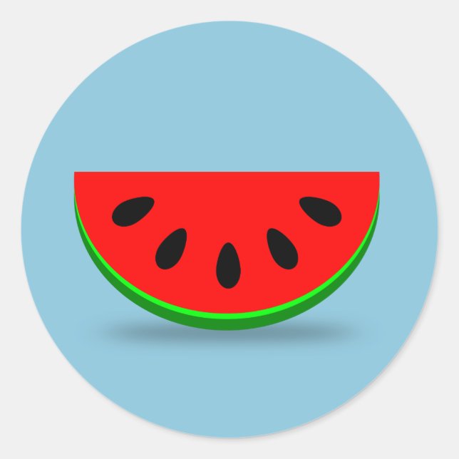 Sticker Rond Segment Melon (Devant)