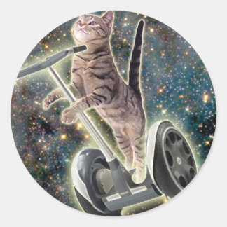Sticker Rond Segway Kitty