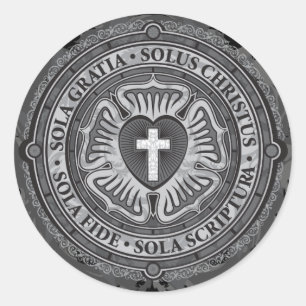 Sticker Rond Seigneur chrétien "CHRÉTIEN de Jésus de rose de