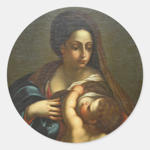 STICKER ROND SEIN DE MARY