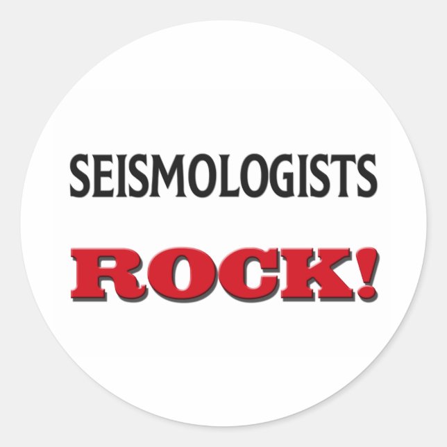 Sticker Rond Seismologistes Rock (Devant)