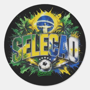Sticker Rond Seleção - Surnom de l'équipe nationale du Brésil