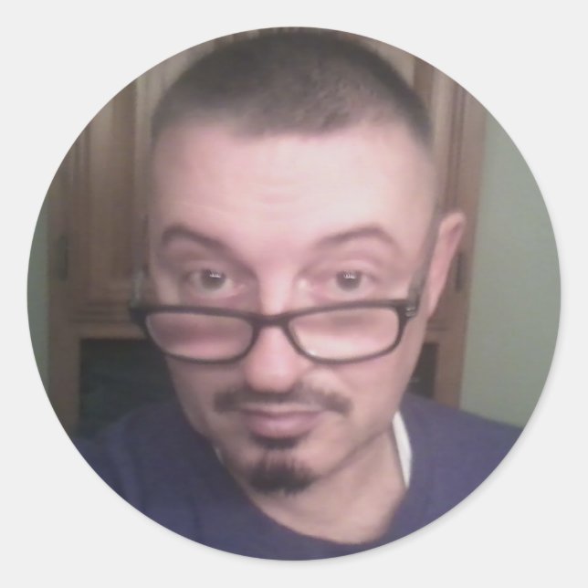 Sticker Rond Selfie Photo prise 12-20-15 (Devant)