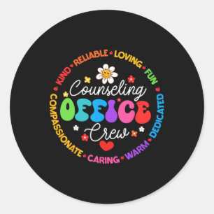 Sticker Rond Semaine d'appréciation de l'équipe du bureau de co